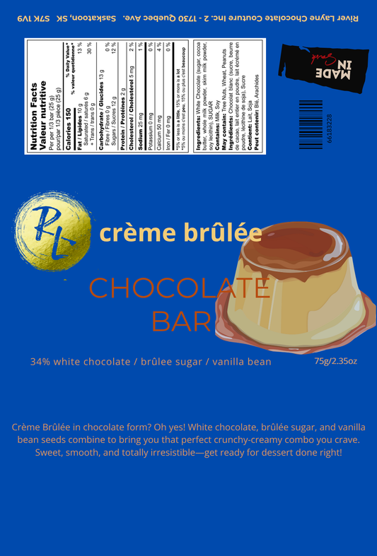 Crème Brûlée Chocolate Bar