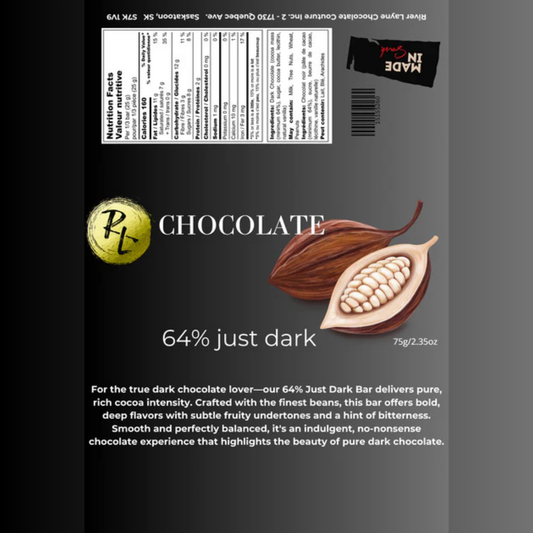 Just Dark 64% Cacao Chocolate Bar
