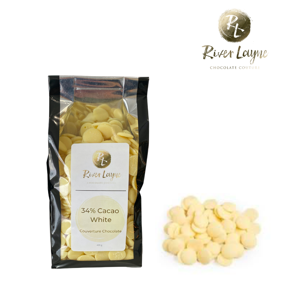 34% Cacao White Couverture Chocolate
