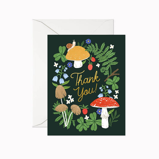 Thank you Mushrooms | Greeting Card