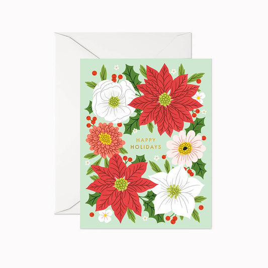 Happy Holidays Floral | Greeting Card
