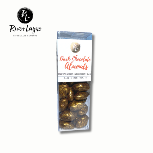 Caramelized Dark Chocolate Almonds