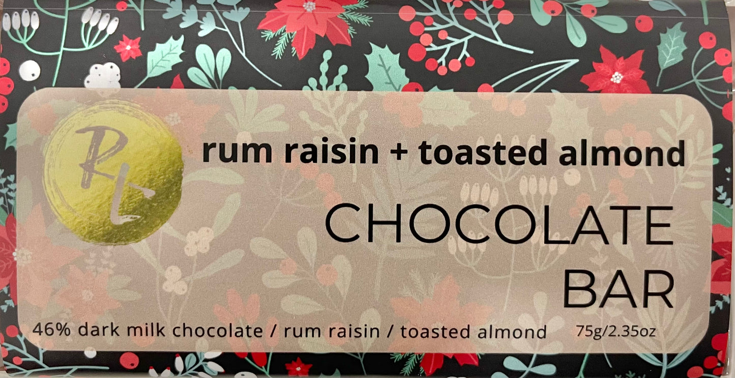 Rum Raisin + Toasted Almond Bar