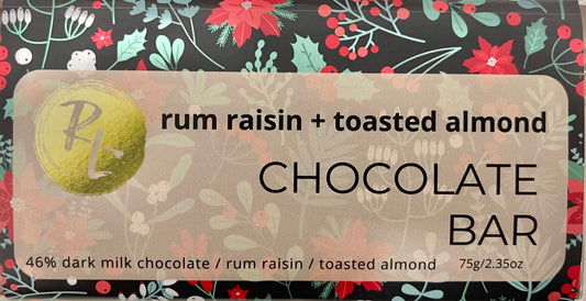 Rum Raisin + Toasted Almond Bar