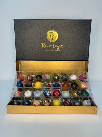 Assorted Signature Bonbon Collection – 1, 4, 6, 9, 12, 16, 24, 32 up to 64 piece Box!
