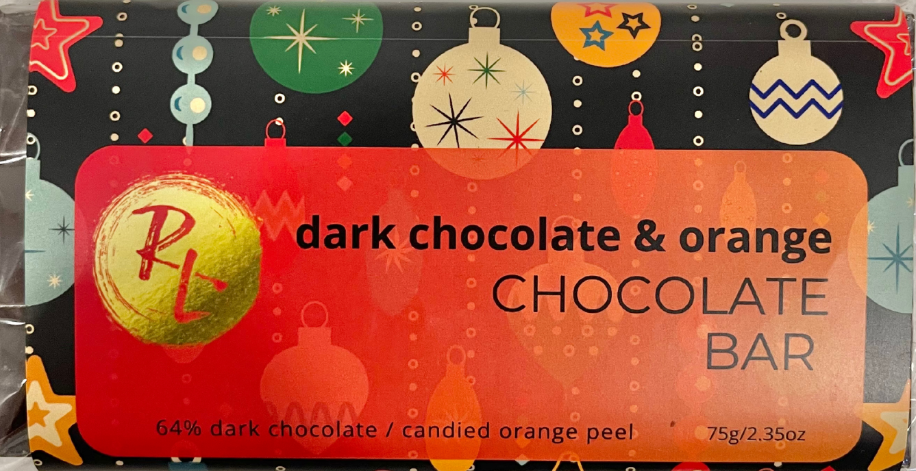 Dark Chocolate & Candied Orange Peel Bar