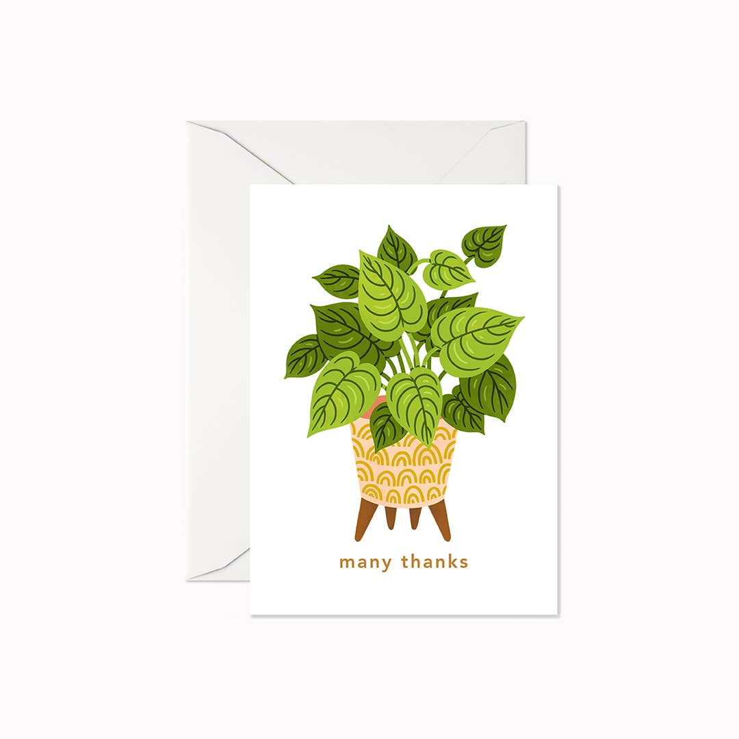 Many Thanks Houseplant | Mini Card