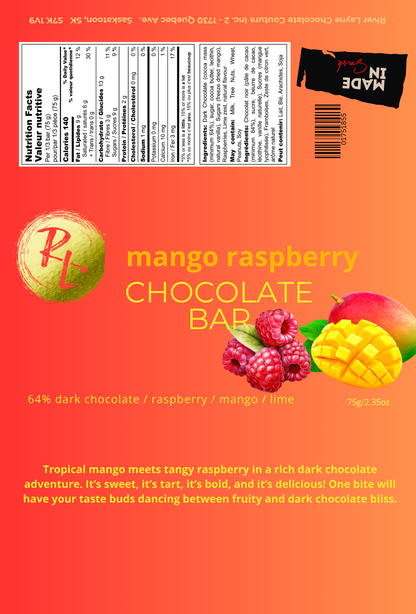 Mango Raspberry Chocolate Bar
